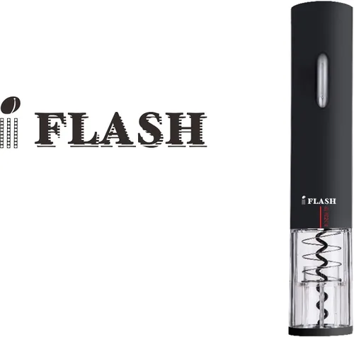 Vista 4 de [Estilo automático eléctrico] iFlash abrebotellas de vino eléctrico - Material de alta calidad con diseño inalámbrico - Funciona con pilas AA