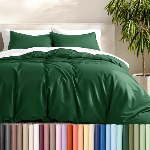 Vista 30 de Bare Home - Funda de edredón de ropa de cama extra larga - Colección premium de 1800 hilos súper suave - Funda de edredón ligera y fresca - Ropa