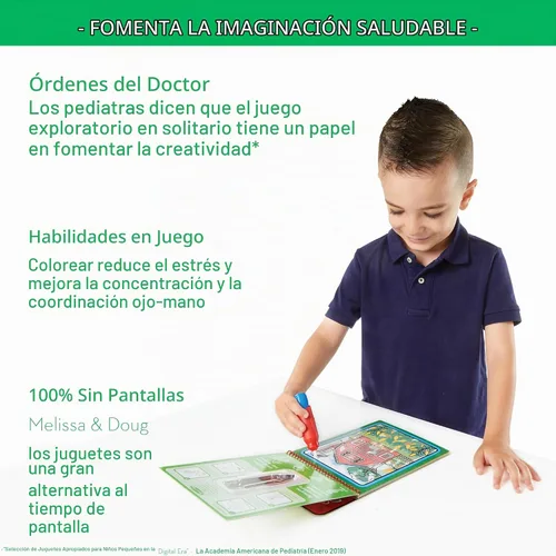 Vista 3 de Melissa & Doug Water Wow! - Paquete de almohadillas de revelación de agua, granja, safari y bajo el mar