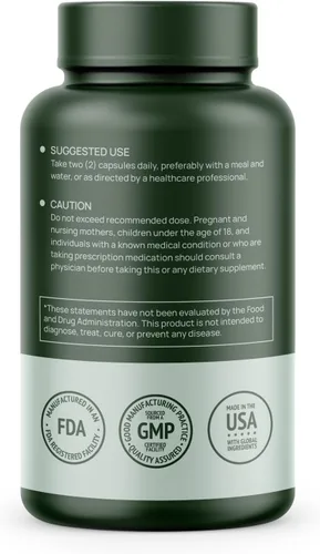 Vista 2 de HMS Nutrition Resveratrol 1400 mg por porción — 120 cápsulas veganas Trans‑resveratrol de alta potencia con acai, semilla de uva y té verde
