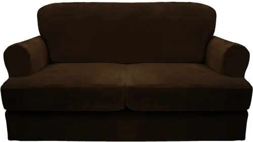 Vista 24 de CUCRAF Funda para sofá con cojines de 3 piezas, fundas deslizantes de terciopelo suave y grueso para sofá de la sala de estar, protector de muebles