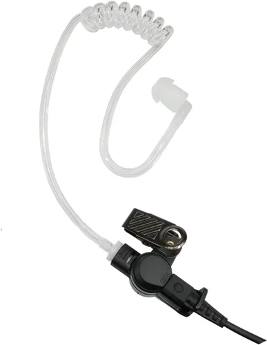 Vista 2 de Receptor de 0.138 in / audífono de vigilancia con tubo de bobina transparente para radios de dos vías
