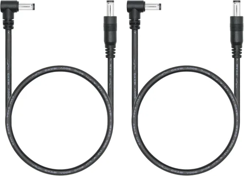 Vista 9 de Cable de extensión de ángulo recto CC macho a macho de 1.6 pies, 18 AWG, 90 grados CC, 0.217 in x 0.083 in, adaptador de conector de cable