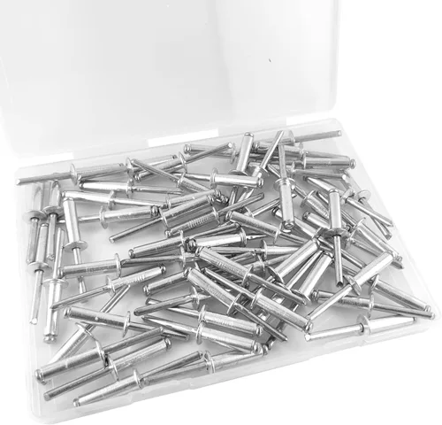 Vista 6 de ALLCLEAN 60 piezas de remaches ciegos de aluminio de 1/4" x 1", remaches pop de 6,4 x 25mm, agarre de aluminio y mandril de acero