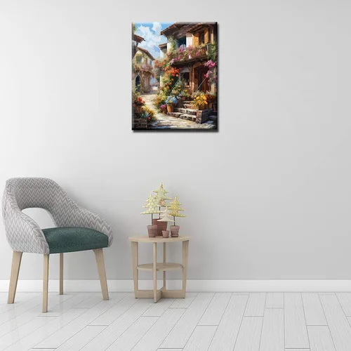 Vista 4 de Tucocoo Pintura de paisajes para casa por números para adultos, principiantes, niños, montaña, natural, kit de pintura al óleo, manualidades