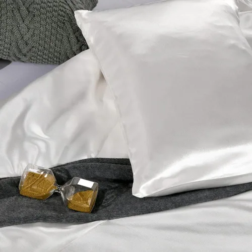 Vista 4 de Bedding Dreamer - Juego de funda de edredón de satén, se siente como si fuese seda
