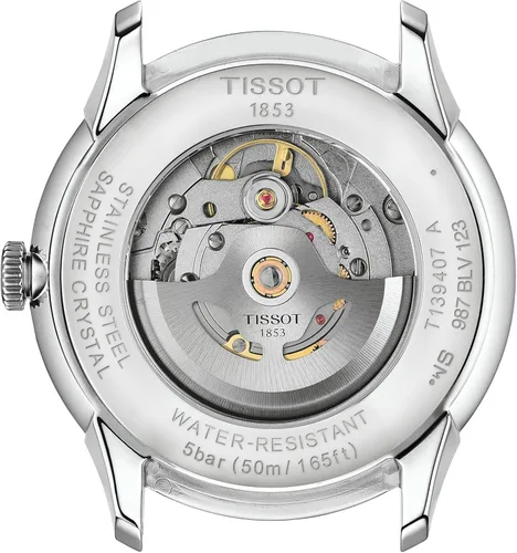 Vista 3 de Tissot Chemin Des Tourelles Powermatic 80 1.654 in, Azul, Moderno