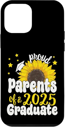 Vista 16 de iPhone 16 Parents of a 2025 Graduate 25 Senior Graduation Sunflower Case