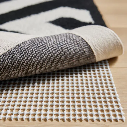 Vista 10 de GORILLA GRIP® Almohadilla de agarre gruesa de doble cara para suelos de madera dura, transpirable, antideslizante y antideslizante debajo de la Beige
