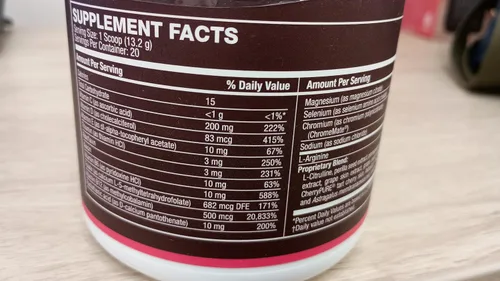 Vista 8 de Life's Fortune L Arginine L Citrulina Suplemento en polvo Suplemento de óxido nítrico de alta potencia con sabor a cereza natural