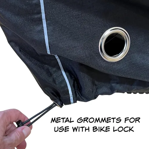 Vista 4 de Funda para bicicleta eléctrica: mantén tu bicicleta seca y protegida de los elementos, adecuada para almacenamiento al aire libre