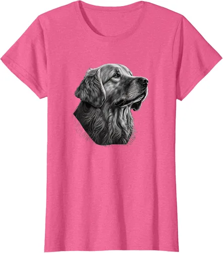 Vista 95 de Camiseta divertida Golden Retriever, Negro