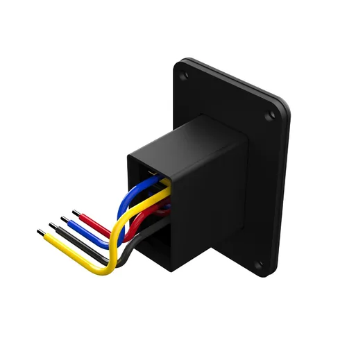 Vista 2 de SEAFLO Interruptor de balancín de potencia con interruptor de gato estabilizador, máximo 30 amperios, 12 V/24 V, extensión retráctil, arnés