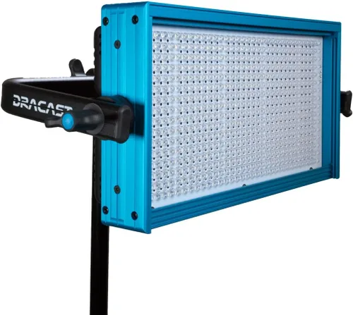Vista 5 de Dracast Pro Series LED500 - Luz de video LED bicolor de 3200K - 5600K Regulable 0% - 100% CRI y TLCI 96+ Placa de batería de montaje en V