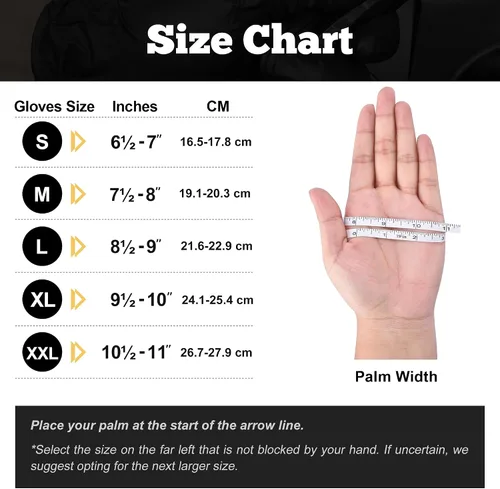 Vista 9 de TitanFlex Guantes de nitrilo negro resistente, 6 mil, totalmente texturizados, guantes desechables mecánicos, sin látex, sin polvo
