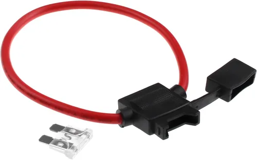 Vista 9 de ZOOKOTO Inline Fuse Holder 10A, 10 AWG Gauge Wire Car Auto Blade Fusible Box 10A Impermeable