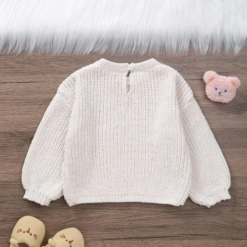 Vista 7 de Suéter de punto para bebé niña y niño, sudadera de manga larga para otoño e invierno