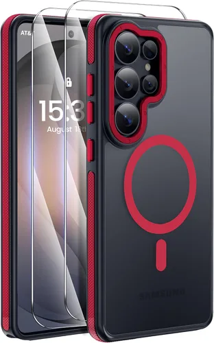 Vista 32 de Funda magnética fuerte para iPhone 12 Pro Max [Protección de grado militar de 10 pies] Compatible con MagSafe, funda protectora a prueba de golpes