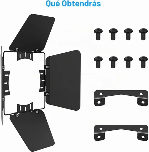 Vista 2 de Betopper Barndoor para Betopper COB Stage Spotlight LC001-H LC002-H LC003-H