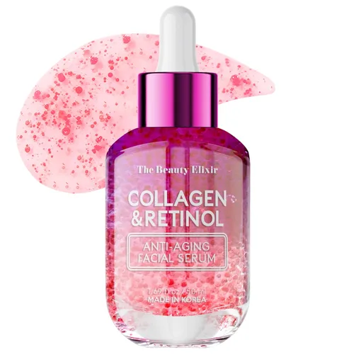 Vista 8 de The Beauty Elixir Suero de colágeno para cara con oro de 24 quilates, probado por dermatólogos, antienvejecimiento, ultra hidratante, líneas finas