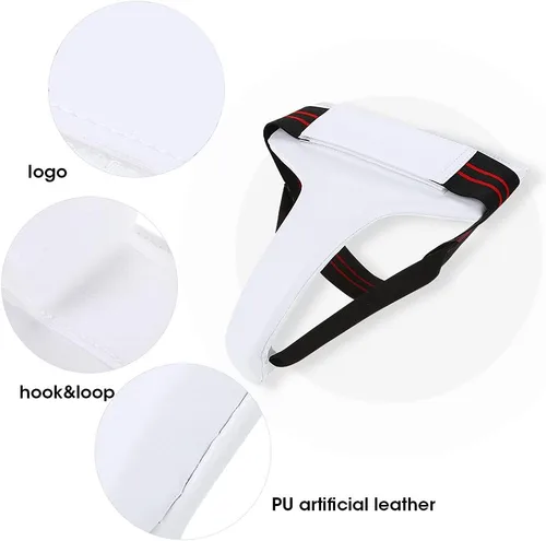 Vista 6 de Protector de ingle para mujer, protector de ingle de taekwondo para mujer, protector de entrepierna para taekwondo, boxeo, karate (S)
