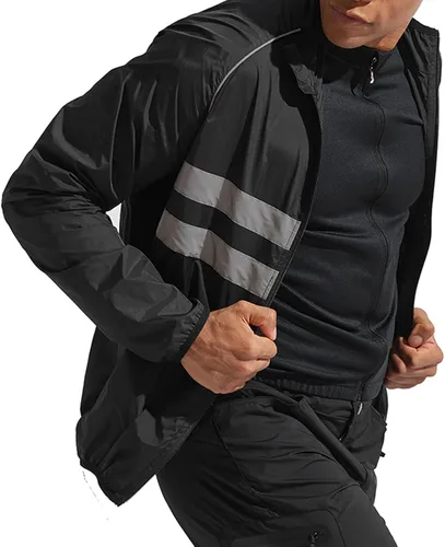 Vista 4 de Chaqueta de ciclismo plegable para hombre, bicicleta de montaña, motocicleta, bicicleta, correr, ligera, pesca, ciclismo, cortavientos