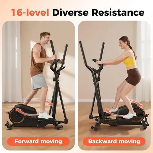 Vista 12 de YOSUDA Foldable Elliptical Exercise Machine for Home,15IN Stride Compact Folding Elliptical Training Machine Only 2 sq ft for Small Spaces