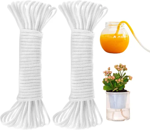 Vista 12 de ORIMERC 4.5m de cordón capilar de mecha de autorriego para vacaciones, cuidador de plantas de bricolaje, dispositivo de sistema de agua automático