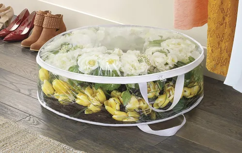 Vista 2 de Whitmor Bolsa transparente para corona cotidiana