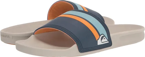 Vista 7 de Quiksilver Sandalias Rivi Slide para hombre, Verde Negro
