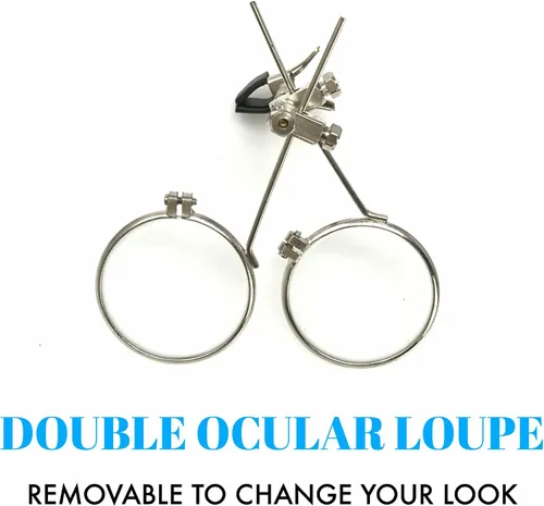 Vista 11 de UMBRELLALABORATORY Gafas de estilo victoriano Steampunk con diseño de brújula y lupa ocular, gafas para rave