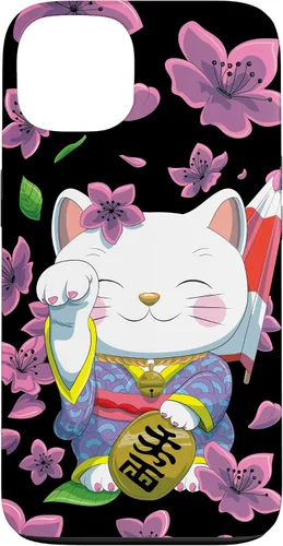 Vista 7 de Funda para iPhone 13 Pro Max Japanese Maneki Neko Lucky Cat