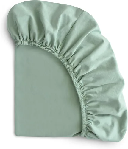 Vista 11 de mushie Sábana para cuna elástica y suave Ajustable de 28 x 52 pulgadas (rubor)