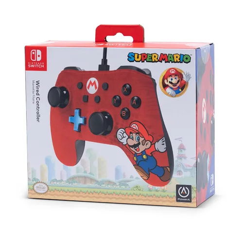 Vista 9 de PowerA Wired Controller for Nintendo Switch - Mario, Gamepad, Game controller, Wired controller, Officially licensed