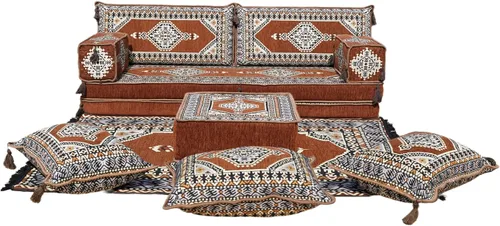 Vista 54 de arabicsofa Sofá de piso árabe Jalsa - Sofá tradicional hecho a mano para sala de estar
