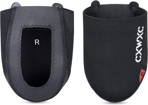 Vista 6 de CXWXC Fundas para dedos de ciclismo para hombres y mujeres, fundas para zapatos de ciclismo, impermeables, transpirables, para ciclismo, clima frío