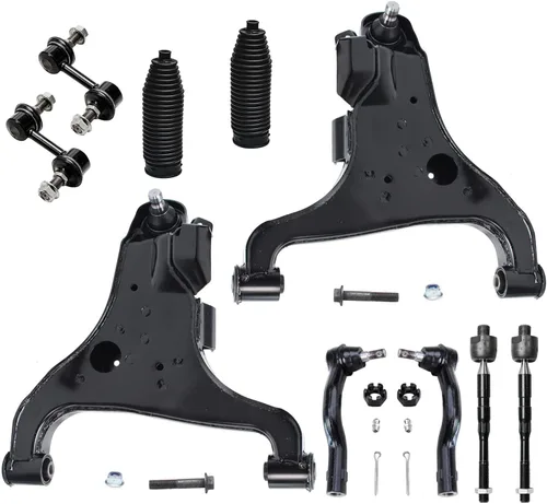 Vista 245 de Detroit Axle - Kit de suspensión frontal de 10 piezas para Dodge Avenger 2008-2014, Chrysler Sebring 2007-2010, 2 brazos de control inferiores, 2