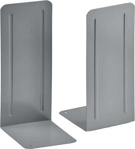 Vista 10 de Acrimet Sujetalibros para estantes, soporte antideslizante para libros, extremos de metal de acero resistente para el hogar, biblioteca, 6 7/8
