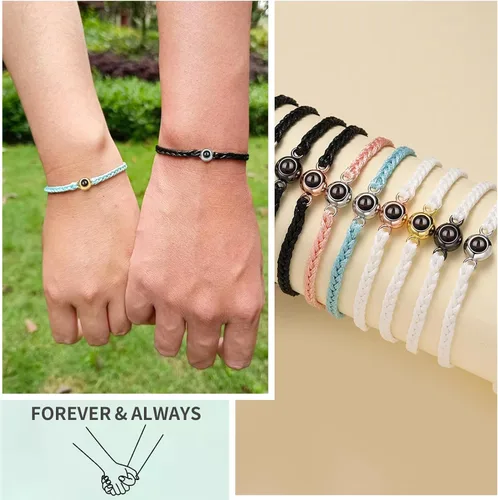 Vista 5 de Pulseras personalizadas con imagen en el interior, pulseras de proyección con fotos, pulsera con imagen, regalos conmemorativos personalizados