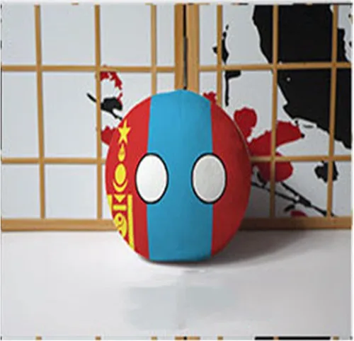 Vista 4 de Polandball Countryballs Muñeco de peluche Ucrania España Hungría Portugal Rumanía Grecia Austria México Polonia Ball (15,3.8 pulgadas)