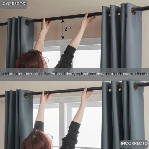 Vista 3 de Rutterllow - Cortinas 100% opacas, paneles de cortina con ojales, aislamiento térmico y bloqueo de luz para habitación y sala de estar