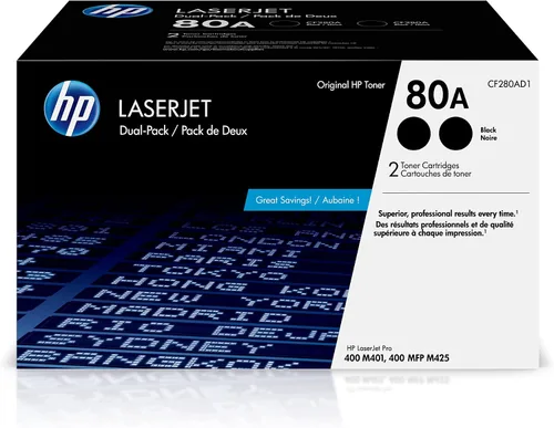 Vista 10 de HP 80A (CF280A) Cartucho de tóner negro para LaserJet.original negro