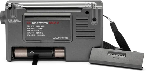 Vista 4 de C. Crane CC Skywave SSB 2 AM, FM, onda corta, NOAA Weather + Alert, banda de aviación VHF escaneable y bandas laterales únicas Radio portátil