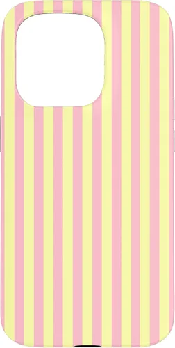 Vista 14 de Funda para iPhone 17 con rayas verticales amarillas y rosadas
