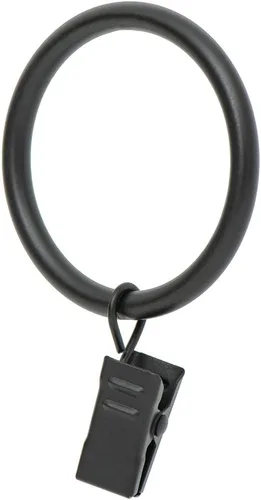 Vista 7 de Ivilon Anillos de Clip para Cortinas de Tela - Anillos de Clip para Paneles de Cortina de 4.3 cm, Juego de 14 - Latón Antiguo Latón envejecido