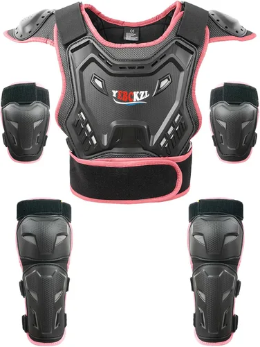 Vista 8 de Reomoto Protector de cuerpo completo para niños, equipo de motocross, para motocicleta, ciclismo, esquí, motocicleta, equitación, chaleco