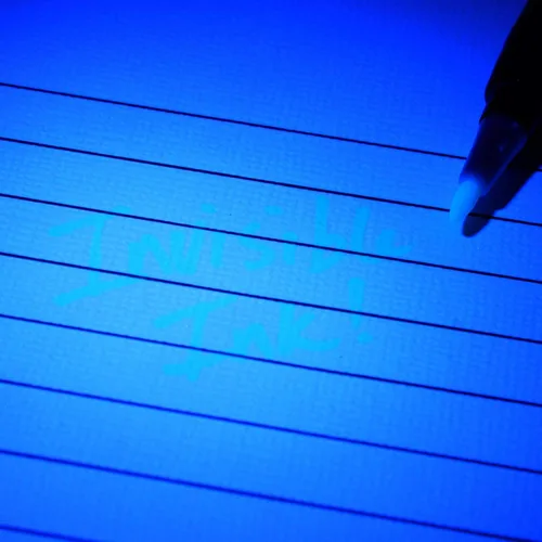 Vista 4 de Marcador permanente ULTRAVIOLETA de la pluma de la tinta de seguimiento del resaltador Azul