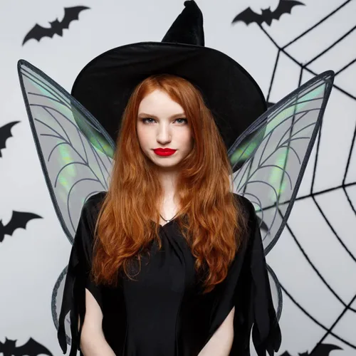 Vista 6 de quescu Fairy Wings for Adults,Butterfly Wings for Girls,Angel Wings,Fairy Costume for Women Halloween Dress Up Party Favor