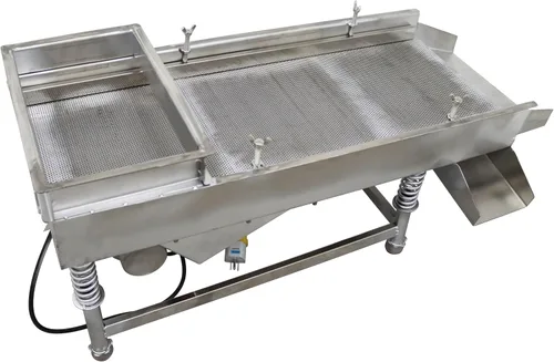 Vista 7 de TECHTONGDA Máquina de tamiz lineal eléctrica de tamiz vibratorio recto Máquina de tamiz de acero inoxidable de una capa un motor 0.020 in