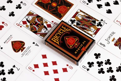 Vista 4 de Bicycle Mystical Magical Playing Cards - Baraja premium para juegos de magia y cartas - Tamaño de póquer